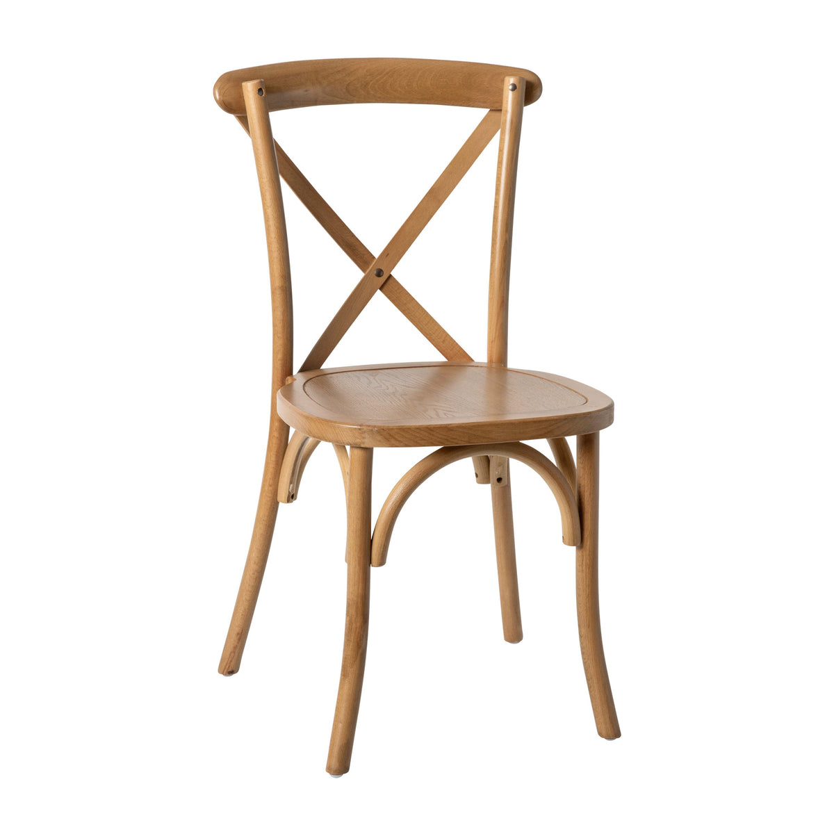 Light Brown |#| Light Brown X-Back Chair