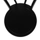 Black |#| Thonet Solid Wood Stackable Dining Chair with Fixed Floor Glides in Black