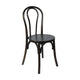 Early American Wood |#| Thonet Solid Wood Stackable Dining Chair with Fixed Floor Glides in EA.