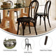 Early American Wood |#| Thonet Solid Wood Stackable Dining Chair with Fixed Floor Glides in EA.