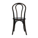 Early American Wood |#| Thonet Solid Wood Stackable Dining Chair with Fixed Floor Glides in EA.