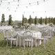 White Wash |#| Thonet Solid Wood Stackable Dining Chair with Fixed Floor Glides in White Wash