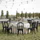 Black |#| Thonet Solid Wood Stackable Dining Chair with Fixed Floor Glides in Black