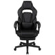 Black |#| Fully Reclining Gaming Chair with Slideout Footrest, Lumbar Massage-Black