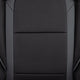 Black with Gray Trim |#| Fully Reclining Gaming Chair with Slideout Footrest, Lumbar Massage-Black/Gray