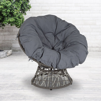 Bowie Comfort Series Swivel Patio Chair with Cushion