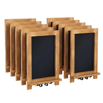 Canterbury Tabletop Magnetic Chalkboards Sign with Metal Scrolled Legs, Hanging Wall Chalkboards, Countertop Memo Board