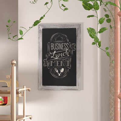 Canterbury Wall Mount Magnetic Chalkboard Sign with Eraser, Hanging Wall Chalkboard Memo Board for Home, School, or Business