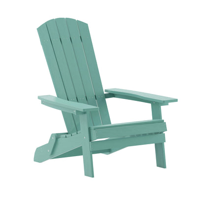 Charlestown All-Weather Poly Resin Indoor/Outdoor Folding Adirondack Chair