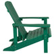 Green |#| Outdoor Green All-Weather Poly Resin Wood Adirondack Chair