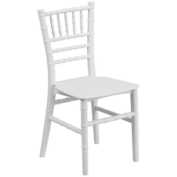 White |#| Child's Classic Resin Chiavari Chair for All Occasions in White