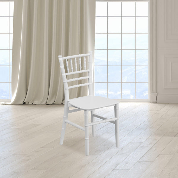 White |#| Child's Classic Resin Chiavari Chair for All Occasions in White