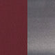 Burgundy Vinyl Seat/Clear Coated Metal Frame |#| Clear Coated "X" Back Metal Restaurant Barstool - Burgundy Vinyl Seat