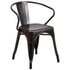 Commercial Grade Metal Indoor-Outdoor Chair with Arms