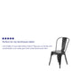 Black |#| Black Metal Indoor-Outdoor Stackable Chair - Restaurant Chair - Bistro Chair