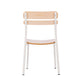 Antique White |#| Commercial Solid Wood Dining Chair with White Frame and Antique White Finish