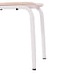 Antique White |#| Commercial Solid Wood Dining Chair with White Frame and Antique White Finish