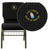 Embroidered HERCULES Series 18.5''W Church Chair with Book Rack