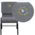 Embroidered HERCULES Series 18.5''W Church Chair with Book Rack