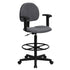 Fabric Drafting Chair with Adjustable Arms (Cylinders: 22.5''-27''H or 26''-30.5''H)