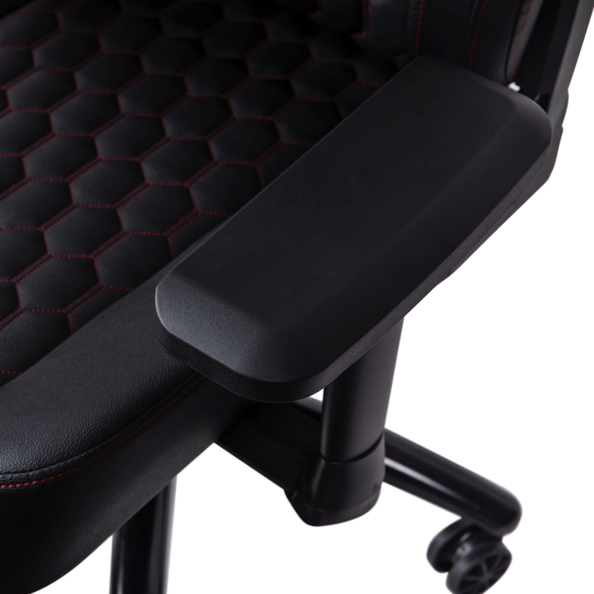 Black with Red Trim |#| Ergonomic Gaming Chair with 4D Armrests, Headrest, & Lumbar Support-Black/Red