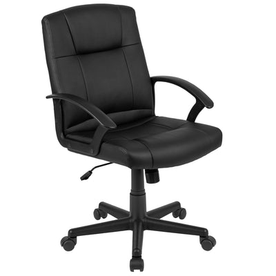 Flash Fundamentals Mid-Back Padded Task Office Chair with Arms