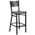 Grid Back Metal Restaurant Barstool