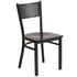 Grid Back Metal Restaurant Chair