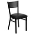 Grid Back Metal Restaurant Chair