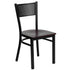 Grid Back Metal Restaurant Chair