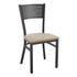 Grid Back Metal Restaurant Chair