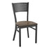 Grid Back Metal Restaurant Chair