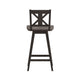 Gray Wash Walnut |#| Commercial 360° Swivel Wood Bar Height Stool in Gray Wash Walnut