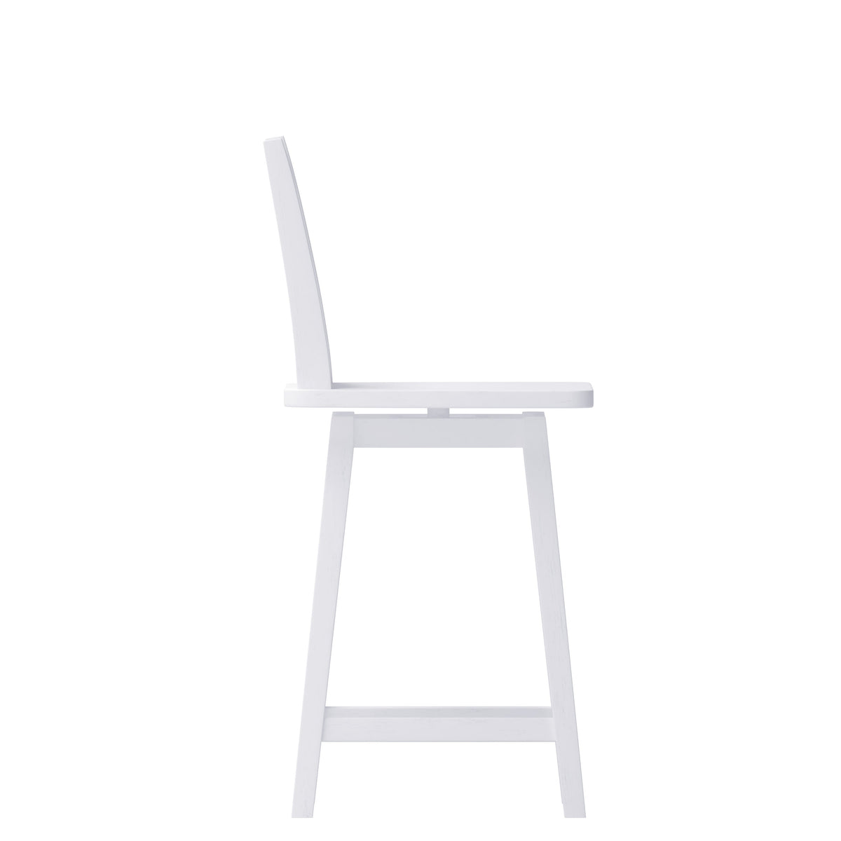 White Wash |#| Commercial 360° Swivel Wood Counter Height Stool in Antique White Wash