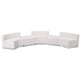Melrose White |#| 5 PC White LeatherSoft Modular Reception Configuration w/Taut Back &Seat