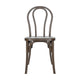 Dark Brown |#| Indoor/Outdoor Commercial Grade Wood Look Resin Thonet Style Chair in Dark Brown