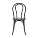 Black |#| Indoor/Outdoor Commercial Grade Wood Look Resin Thonet Style Chair in Black
