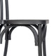 Black |#| Indoor/Outdoor Commercial Grade Wood Look Resin Thonet Style Chair in Black