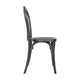 Black |#| Indoor/Outdoor Commercial Grade Wood Look Resin Thonet Style Chair in Black