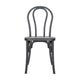 Black |#| Indoor/Outdoor Commercial Grade Wood Look Resin Thonet Style Chair in Black