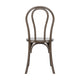 Dark Brown |#| Indoor/Outdoor Commercial Grade Wood Look Resin Thonet Style Chair in Dark Brown