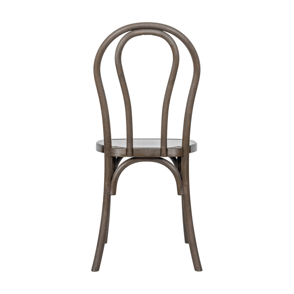 Dark Brown |#| Indoor/Outdoor Commercial Grade Wood Look Resin Thonet Style Chair in Dark Brown