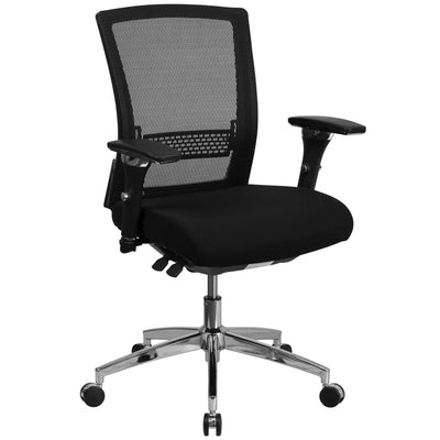 HERCULES Series 24/7 Intensive Use 300 lb. Rated Multifunction Executive Swivel Ergonomic Office Chair with Seat Slider and Adjustable Lumbar - View 1