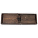 Mahogany |#| 40" x 12" Mahogany Solid Pine Folding Farm Bench