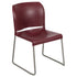 HERCULES Series 880 lb. Capacity Full Back Contoured Stack Chair with Powder Coated Sled Base