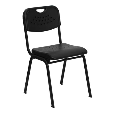 HERCULES Series 880 lb. Capacity Plastic Stack Chair with Open Back