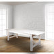 Antique Rustic White |#| 9' x 40inch Rectangular Antique Rustic White Solid Pine Folding Farm Table