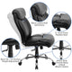 Black LeatherSoft |#| Big & Tall 400 lb. Rated High Back Black LeatherSoft Executive Office Chair