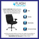 Black Fabric |#| Big & Tall 400 lb. Rated Mid-Back Black Fabric Swivel Ergonomic Office Chair