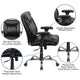 Black LeatherSoft |#| Big & Tall 400 lb. Rated Mid-Back Black LeatherSoft Ergonomic Task Office Chair